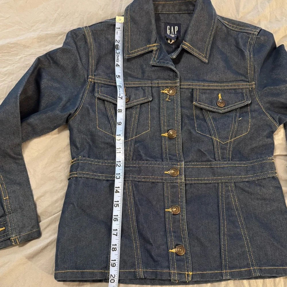 GAP Denim Button‎ Up Jacket Girls Size Large (10) Dark Wash